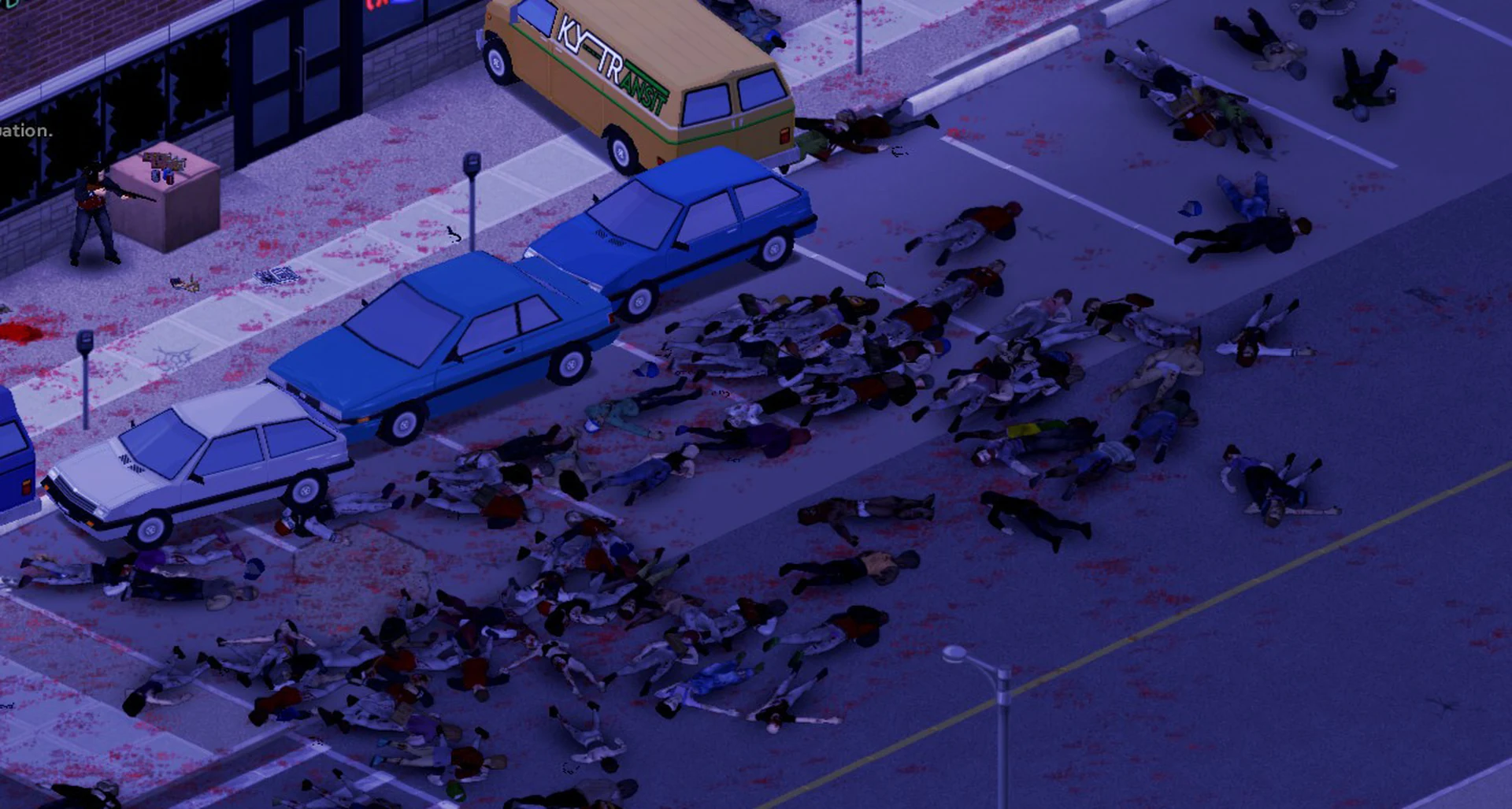 Торговые витрины в городе Project Zomboid