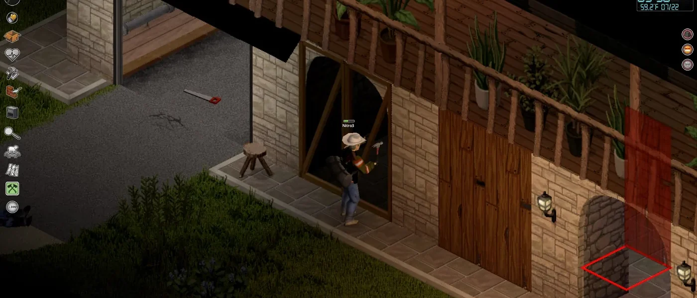Строительство и укрепление здания: типичная цель за Плотника (Carpenter) в Project Zomboid